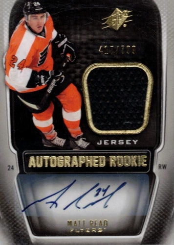 #192 Matt Read - Philadelphia Flyers - 2011-12 SPx Hockey