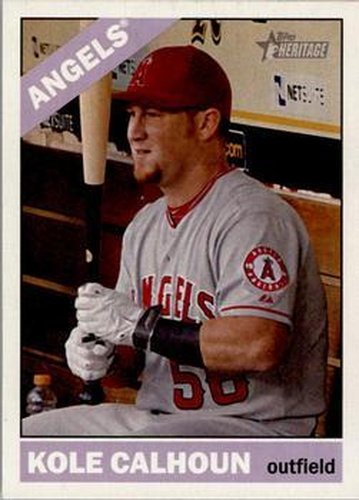 #192b Kole Calhoun - Los Angeles Angels - 2015 Topps Heritage Baseball