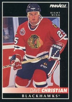 #193 Dave Christian - Chicago Blackhawks - 1992-93 Pinnacle Canadian Hockey