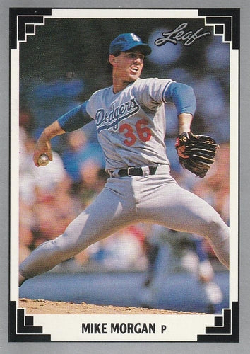 #193 Mike Morgan - Los Angeles Dodgers - 1991 Leaf Baseball