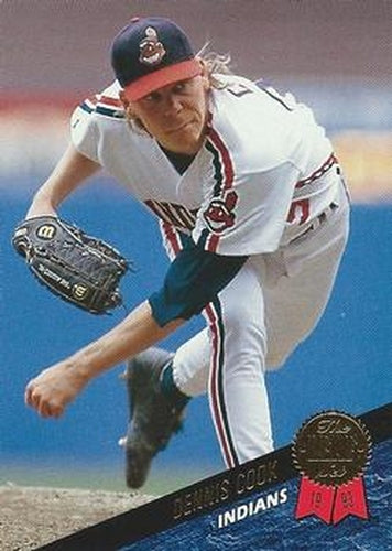 #193 Dennis Cook - Cleveland Indians - 1993 Leaf Baseball