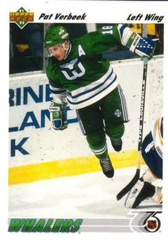 #193 Pat Verbeek - Hartford Whalers - 1991-92 Upper Deck Hockey