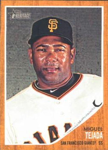 #193 Miguel Tejada - San Francisco Giants - 2011 Topps Heritage Baseball