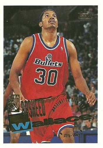 #193 Rasheed Wallace - Washington Bullets - 1995-96 Topps Basketball