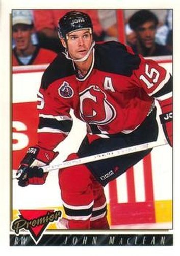 #193 John MacLean - New Jersey Devils - 1993-94 O-Pee-Chee Premier Hockey