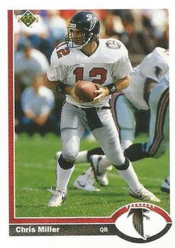 #193 Chris Miller - Atlanta Falcons - 1991 Upper Deck Football