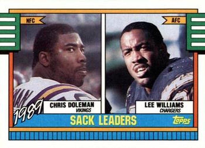 #193 Chris Doleman / Lee Williams  - Minnesota Vikings / San Diego Chargers - 1990 Topps Football