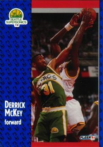 #193 Derrick McKey - Seattle SuperSonics - 1991-92 Fleer Basketball