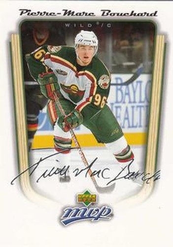 #193 Pierre-Marc Bouchard - Minnesota Wild - 2005-06 Upper Deck MVP Hockey