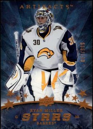 #193 Ryan Miller - Buffalo Sabres - 2008-09 Upper Deck Artifacts Hockey