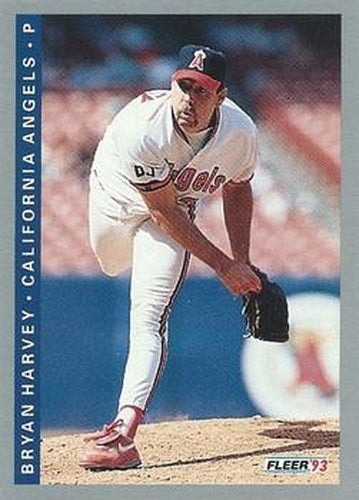 #193 Bryan Harvey - California Angels - 1993 Fleer Baseball