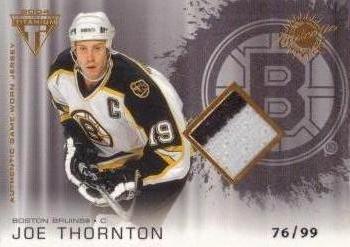 #193 Joe Thornton - Boston Bruins - 2003-04 Pacific Private Stock Titanium Hockey