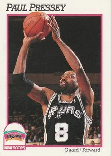 #193 Paul Pressey - San Antonio Spurs - 1991-92 Hoops Basketball