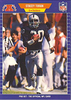 #193 Stacey Toran - Los Angeles Raiders - 1989 Pro Set Football