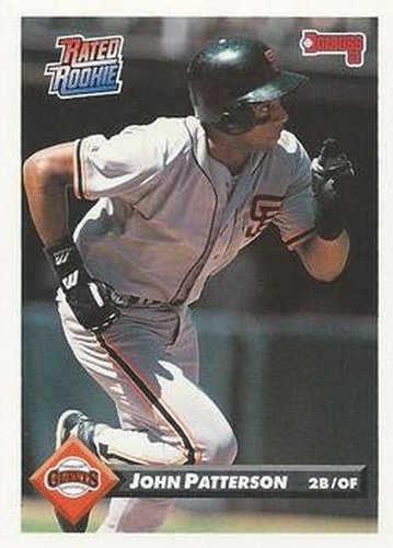 #193 John Patterson - San Francisco Giants - 1993 Donruss Baseball