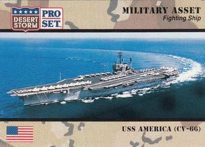 #193 USS America CV-66 - 1991 Pro Set Desert Storm