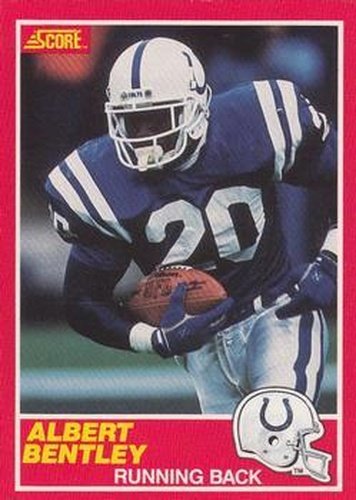 #193 Albert Bentley - Indianapolis Colts - 1989 Score Football