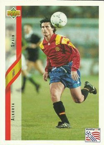 #193 Alkorta - Spain - 1994 Upper Deck World Cup Contenders English/Spanish Soccer