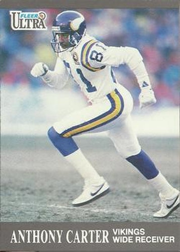 #193 Anthony Carter - Minnesota Vikings - 1991 Ultra Football