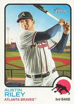 #193 Austin Riley - Atlanta Braves - 2022 Topps Heritage Baseball