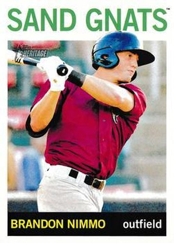 #193 Brandon Nimmo - Savannah Sand Gnats - 2013 Topps Heritage Minor League Baseball