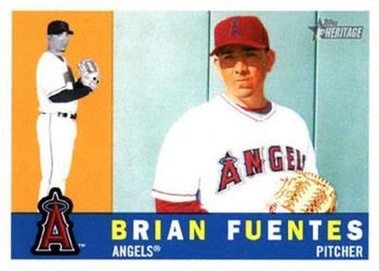 #193 Brian Fuentes - Los Angeles Angels - 2009 Topps Heritage Baseball
