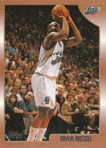 #193 Bryon Russell - Utah Jazz - 1998-99 Topps Basketball