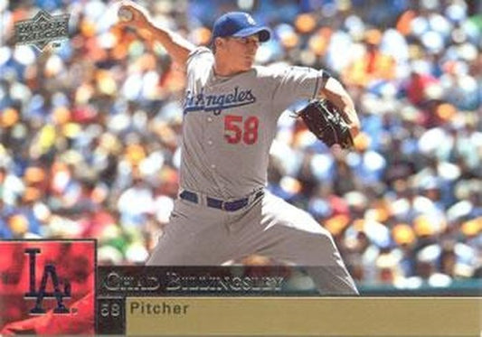 #193 Chad Billingsley - Los Angeles Dodgers - 2009 Upper Deck Baseball