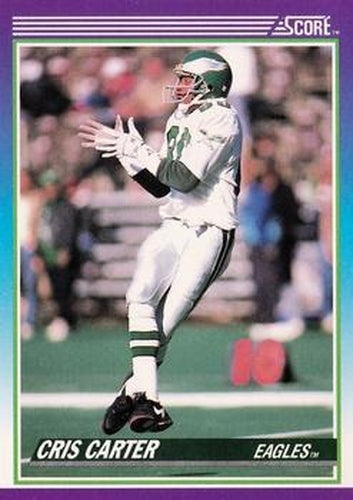 #193 Cris Carter - Philadelphia Eagles - 1990 Score Football
