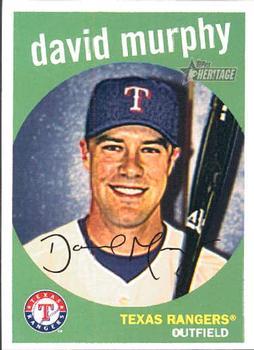 #193 David Murphy - Texas Rangers - 2008 Topps Heritage Baseball