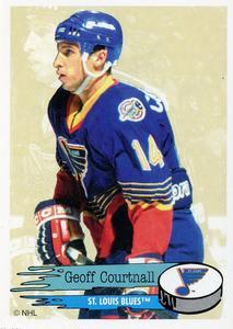 #193 Geoff Courtnall - St. Louis Blues - 1995-96 Panini Hockey Stickers