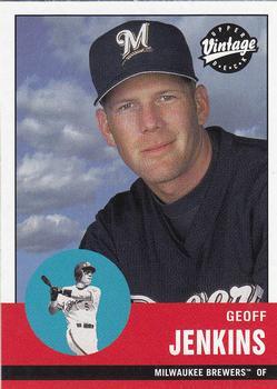 #193 Geoff Jenkins - Milwaukee Brewers - 2001 Upper Deck Vintage Baseball