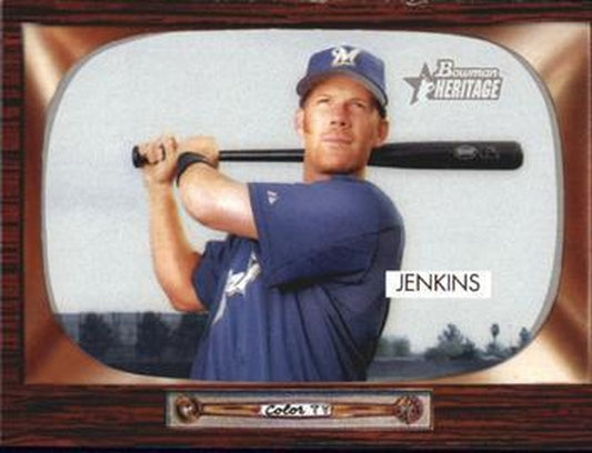 #193 Geoff Jenkins - Milwaukee Brewers - 2004 Bowman Heritage Baseball