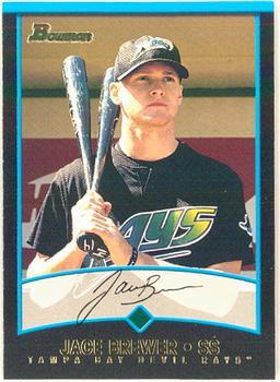 #193 Jace Brewer - Tampa Bay Devil Rays - 2001 Bowman Baseball