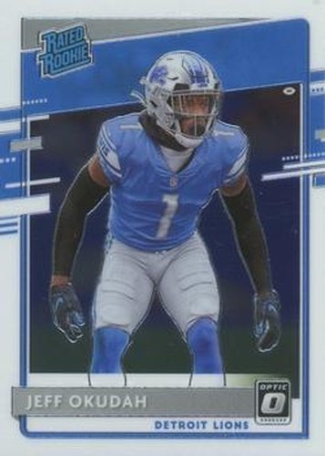 #193 Jeff Okudah - Detroit Lions - 2020 Donruss Optic Football