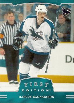 #193 Marcus Ragnarsson - San Jose Sharks - 2002-03 Be a Player First Edition Hockey