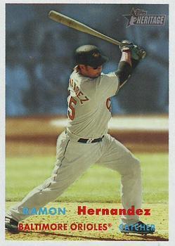 #193 Ramon Hernandez - Baltimore Orioles - 2006 Topps Heritage Baseball
