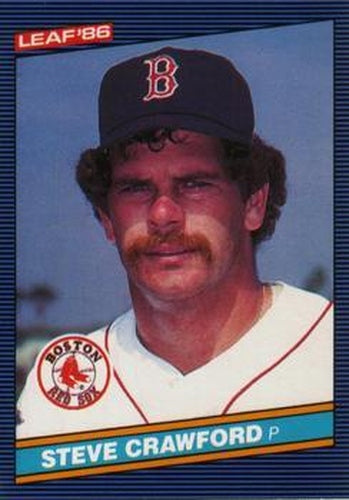 #193 Steve Crawford - Boston Red Sox - 1986 Leaf Baseball