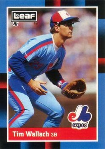 #193 Tim Wallach - Montreal Expos - 1988 Leaf Baseball
