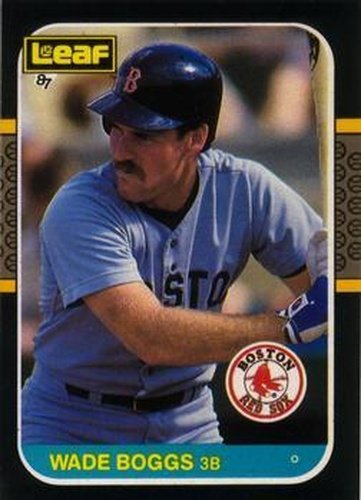 #193 Wade Boggs - Boston Red Sox - 1987 Leaf Baseball