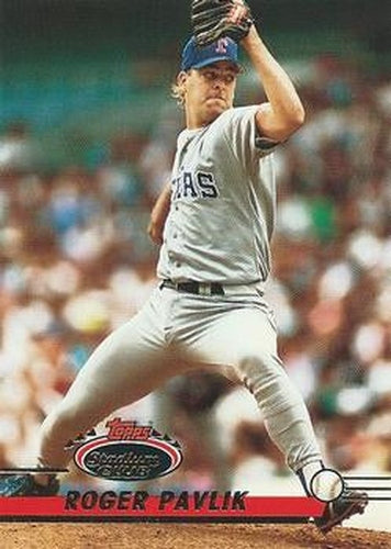 #193 Roger Pavlik - Texas Rangers - 1993 Stadium Club Baseball