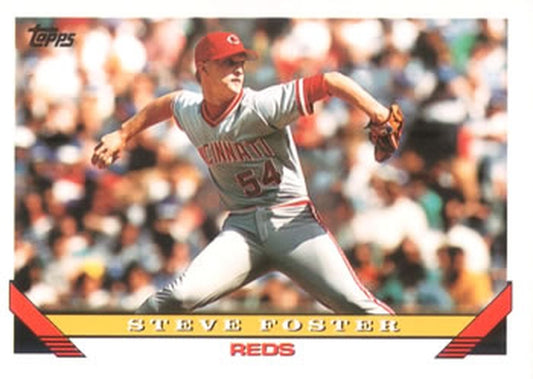 #193 Steve Foster - Cincinnati Reds - 1993 Topps Baseball