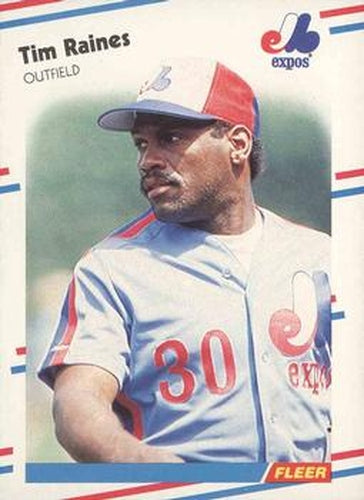 #193 Tim Raines - Montreal Expos - 1988 Fleer Baseball