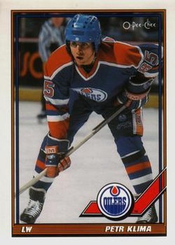 #193 Petr Klima - Edmonton Oilers - 1991-92 O-Pee-Chee Hockey