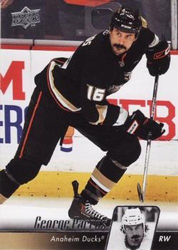 #193 George Parros - Anaheim Ducks - 2010-11 Upper Deck Hockey