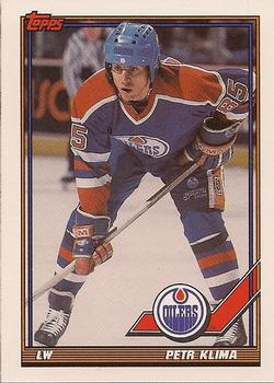 #193 Petr Klima - Edmonton Oilers - 1991-92 Topps Hockey