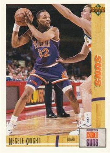 #193 Negele Knight - Phoenix Suns - 1991-92 Upper Deck Basketball