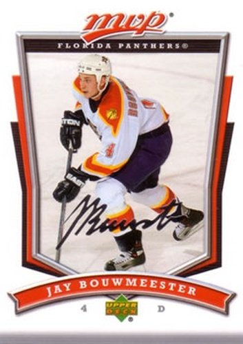 #193 Jay Bouwmeester - Florida Panthers - 2007-08 Upper Deck MVP Hockey
