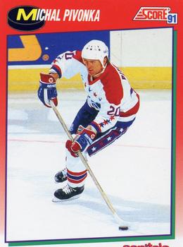 #193 Michal Pivonka - Washington Capitals - 1991-92 Score Canadian Hockey