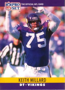 #193 Keith Millard - Minnesota Vikings - 1990 Pro Set Football